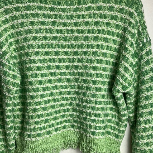 ZARA Frayed Crop Sweater - Picture 12 of 14